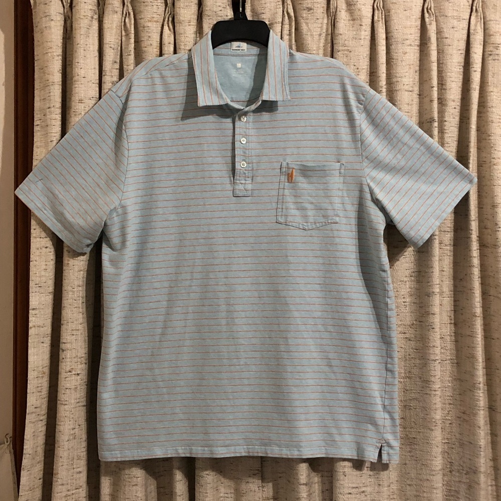 Johnnie-O Neese Heathered Stripe Polo